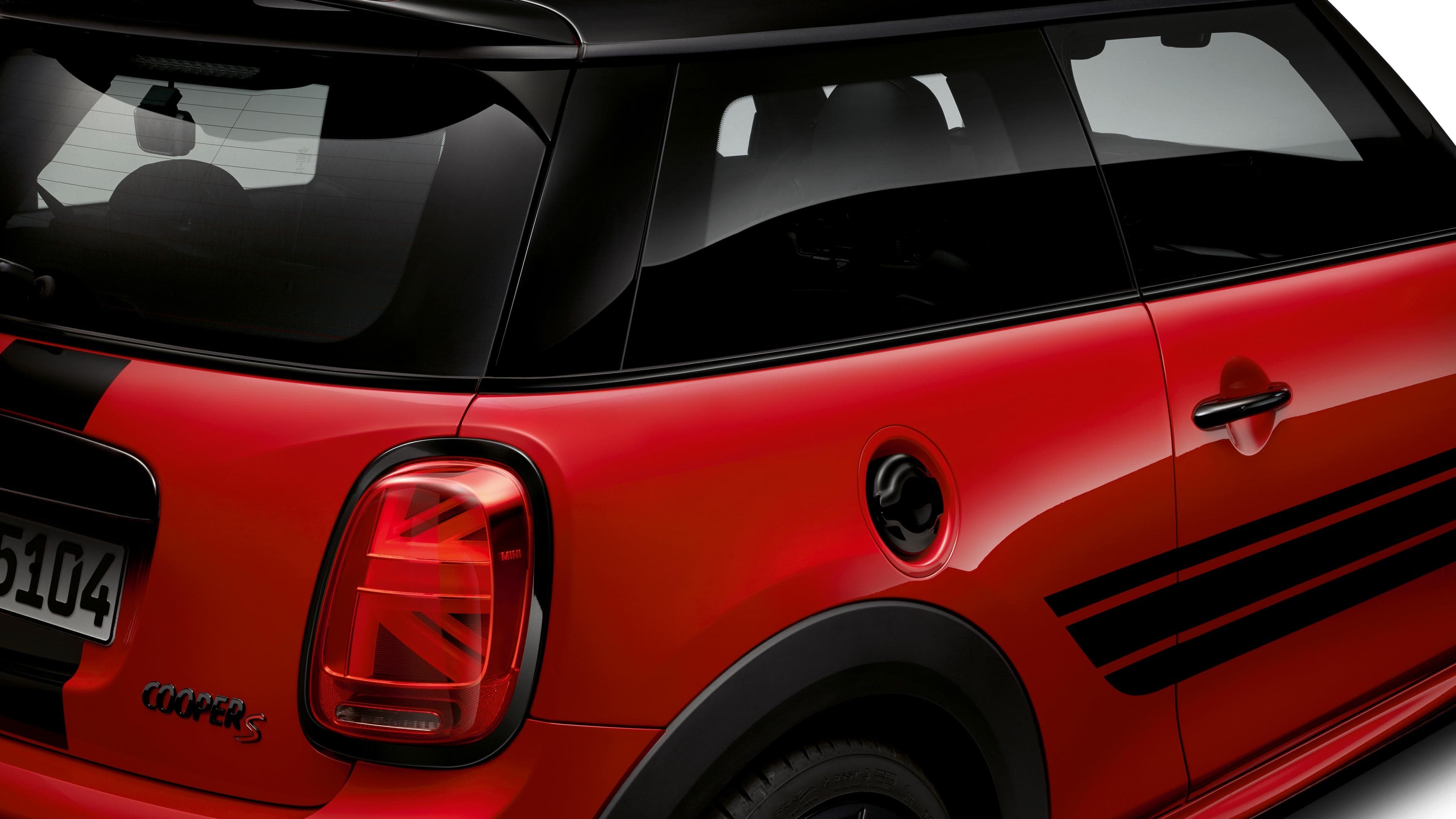 MINI – finitura nera per waistline – adesivi laterali